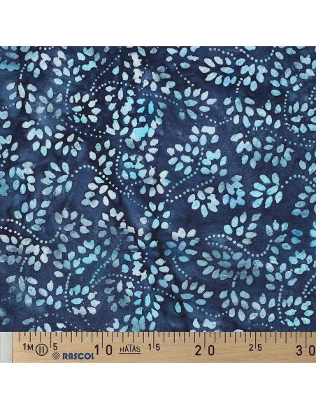 Tessuto cotone batik Isabelle - Blu marino