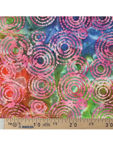Tessuto cotone batik Fiji - Rosa