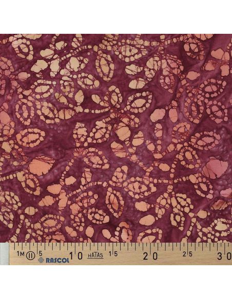 Tessuto cotone batik Méline - Ciliegia