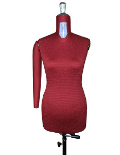 Manichino sartoriale regolabile di alta gamma 38 / 50 con braccia + pancia