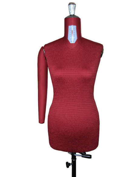 Manichino sartoriale regolabile di alta gamma 38 / 50 con braccia + pancia