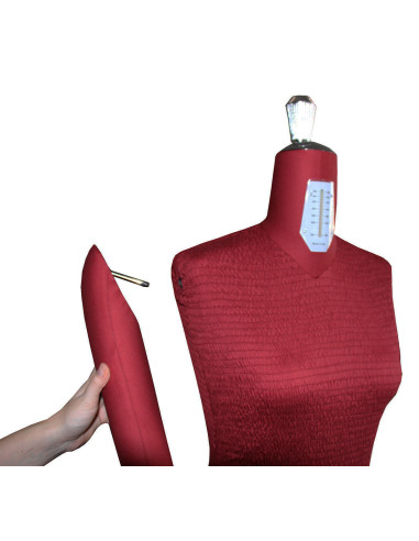 Manichino sartoriale regolabile di alta gamma 38 / 50 con braccia + pancia