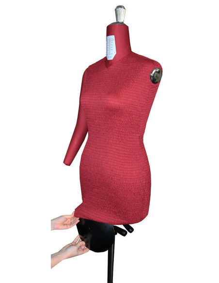 Manichino sartoriale regolabile di alta gamma 38 / 50 con braccia + pancia