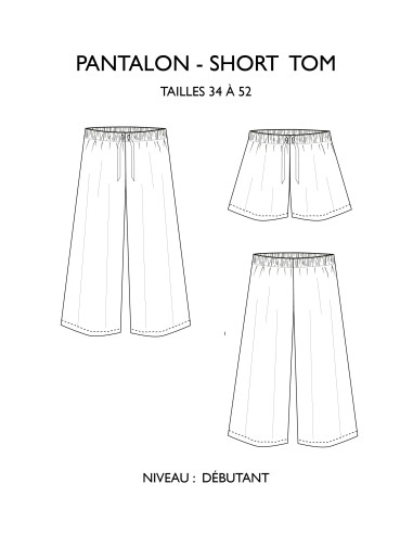 Modello di pantaloni e pantaloncini Tom - Églantine & Zoé