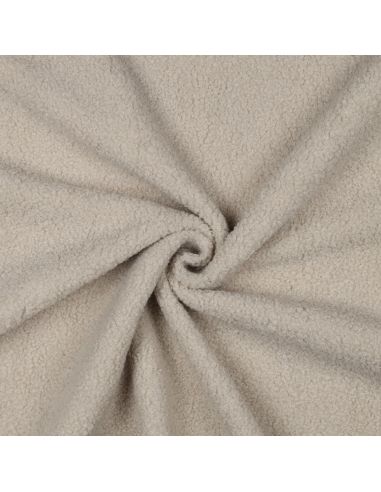 Tessuto in pile Teddy double face - Beige