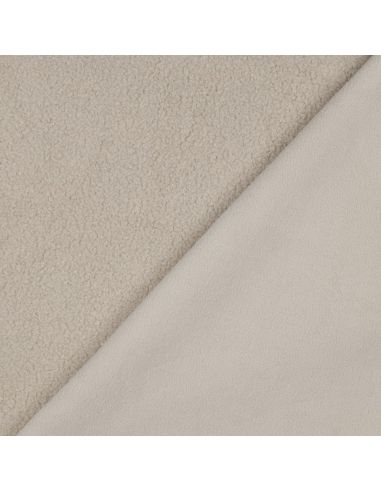 Tessuto in pile Teddy double face - Beige