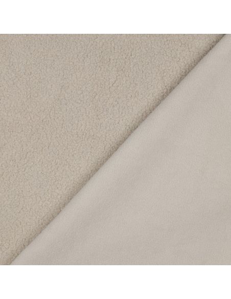 Tessuto in pile Teddy double face - Beige