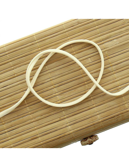 Cordoncino spaghetti lycra 5 mm - Ecru
