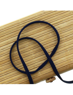 Corda spaghetti lycra 5 mm - Blu marino