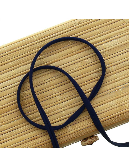 Corda spaghetti lycra 5 mm - Blu marino