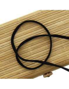 Cordoncino spaghetti lycra 5 mm - Nero