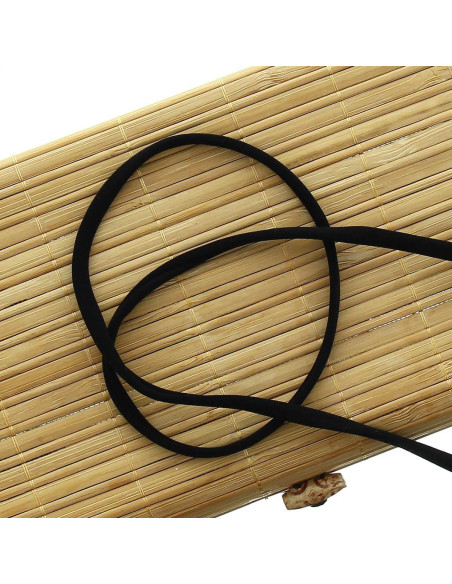 Cordoncino spaghetti lycra 5 mm - Nero