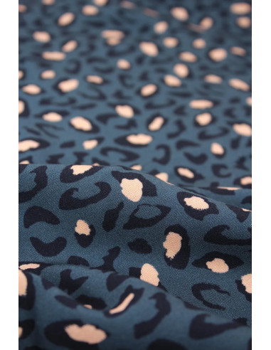 Tessuto viscosa Bagheera Blu - Églantine & Zoé