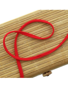Corda spaghetti lycra 5 mm - Rosso