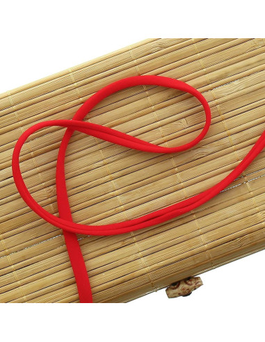 Corda spaghetti lycra 5 mm - Rosso