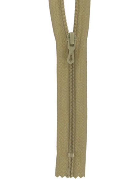 Cerniera lampo in nylon - Beige medio