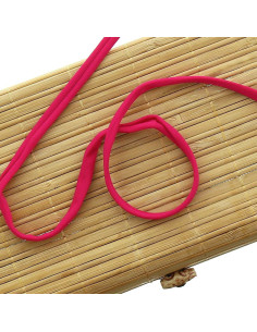 Cordoncino spaghetti lycra 5 mm - Fucsia