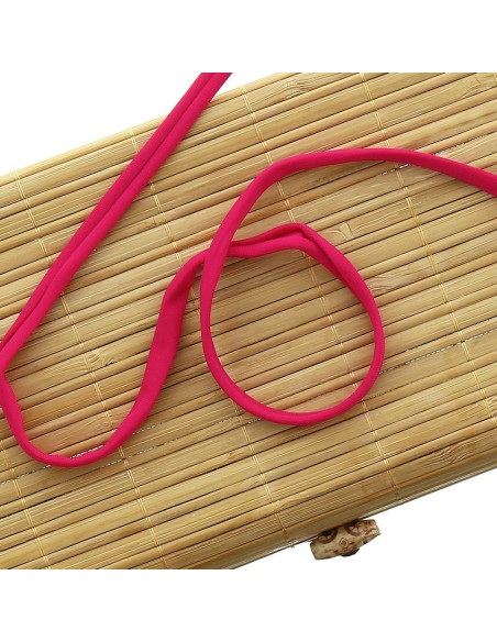 Cordoncino spaghetti lycra 5 mm - Fucsia