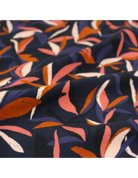 Tessuto viscosa Mowgli Blu inchiostro - Églantine & Zoé