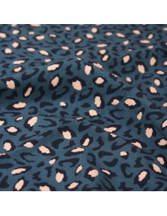 Tessuto viscosa Bagheera Blu - Églantine & Zoé