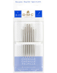 Aghi da ricamo chenille DMC n°18-22