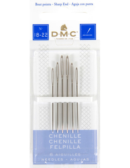 Aghi da ricamo chenille DMC n°18-22