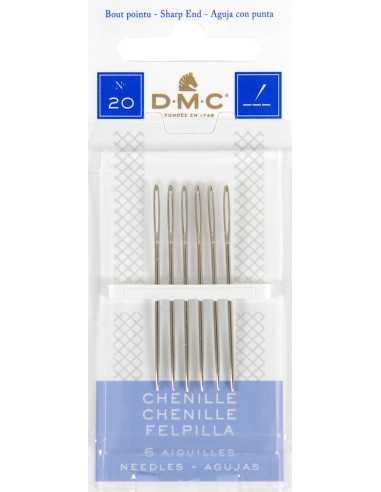Aghi da ricamo chenille DMC n°20