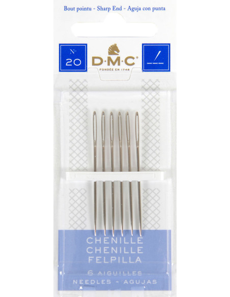 Aghi da ricamo chenille DMC n°20