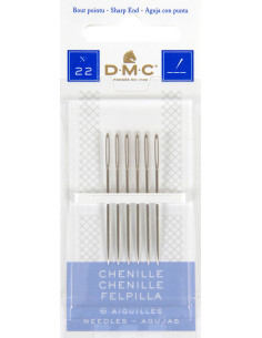 Aghi da ricamo chenille DMC n°22