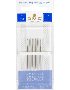 Aghi da ricamo chenille DMC n°24