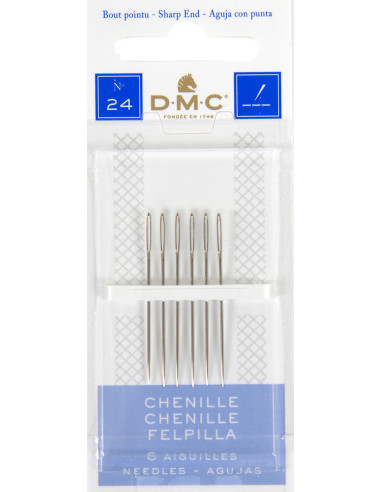 Aghi da ricamo chenille DMC n°24