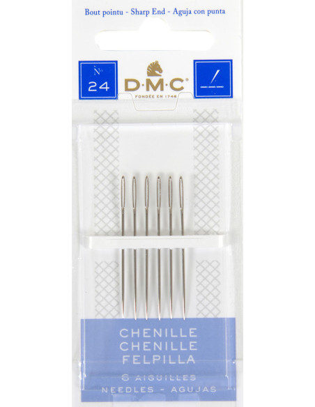 Aghi da ricamo chenille DMC n°24