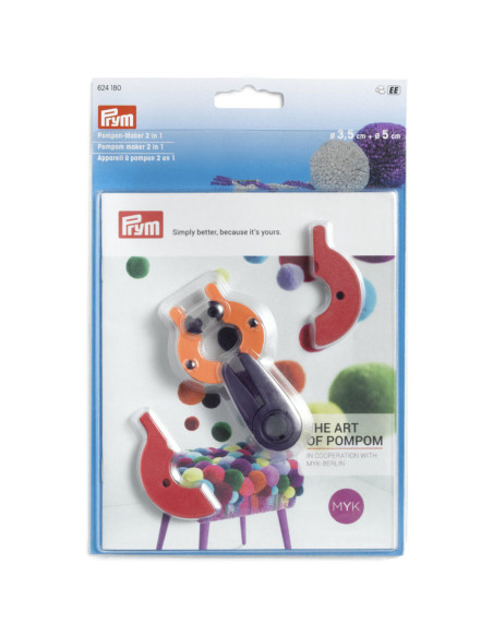 Dispositivo per pompon 2 in 1 S