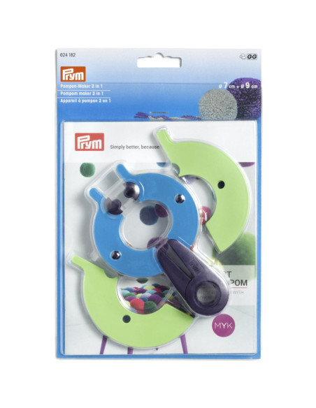 Dispositivo per pompon 2 in 1 L