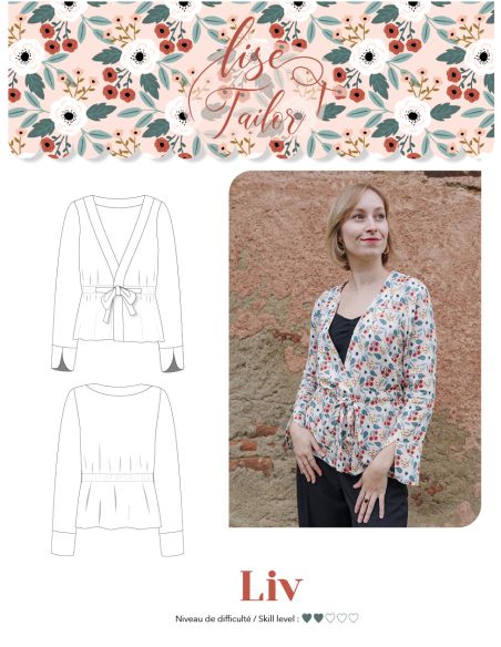 Modello di camicetta - Liv - Lise Tailor