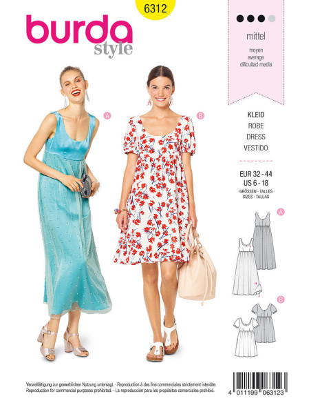 Modello di abito - Burda 6312