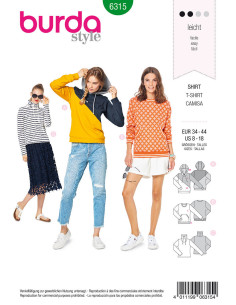 Modello di t-shirt - Burda 6315
