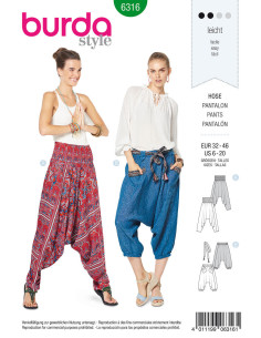 Modello di pantaloni - Burda 6316