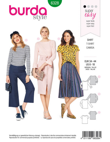 Modello di t-shirt - Burda 6328