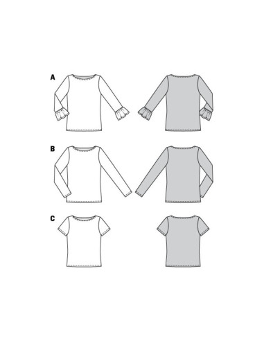 Modello di t-shirt - Burda 6328