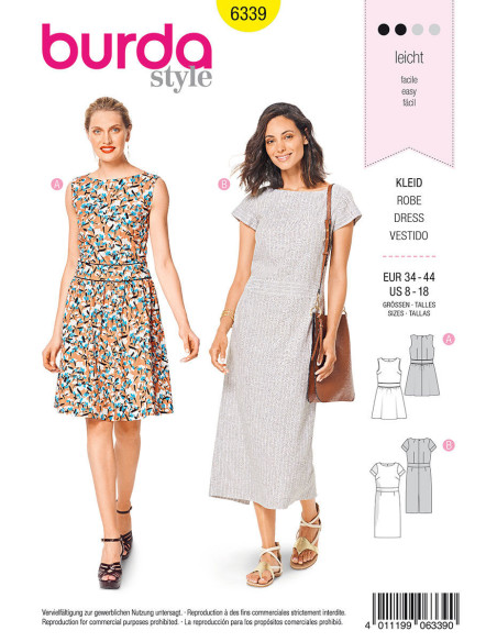Modello di abito - Burda 6339