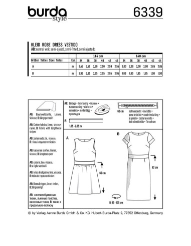 Modello di abito - Burda 6339