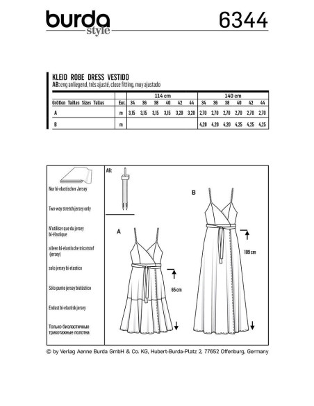 Modello di abito - Burda 6344