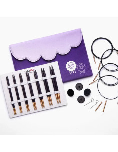 Set di aghi circolari intercambiabili 13 cm KnitPro J'adore Cubics 2