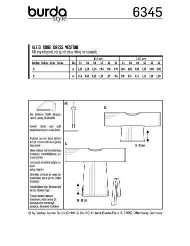 Modello di abito - Burda 6345