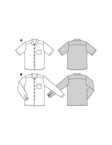 Modello di camicia - Burda 6349