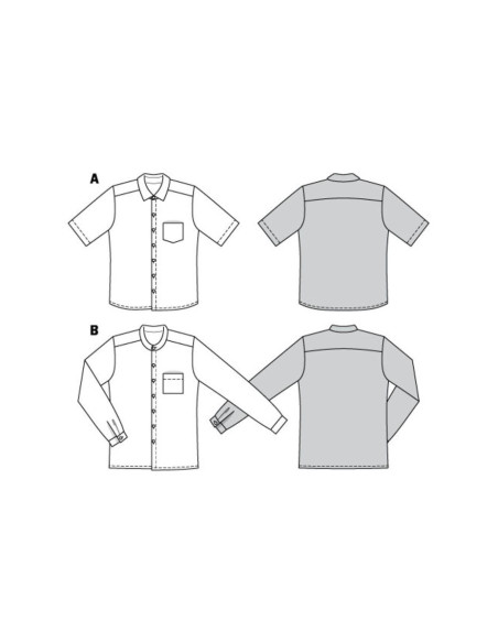 Modello di camicia - Burda 6349