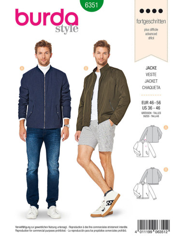 Modello di giacca - Burda 6351