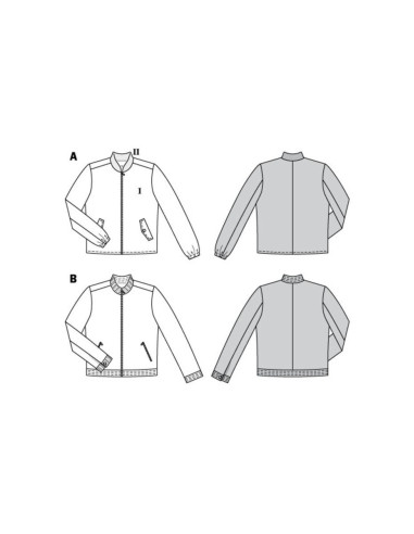 Modello di giacca - Burda 6351