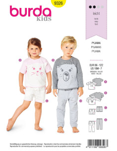 Modello di pigiama - Burda 9326